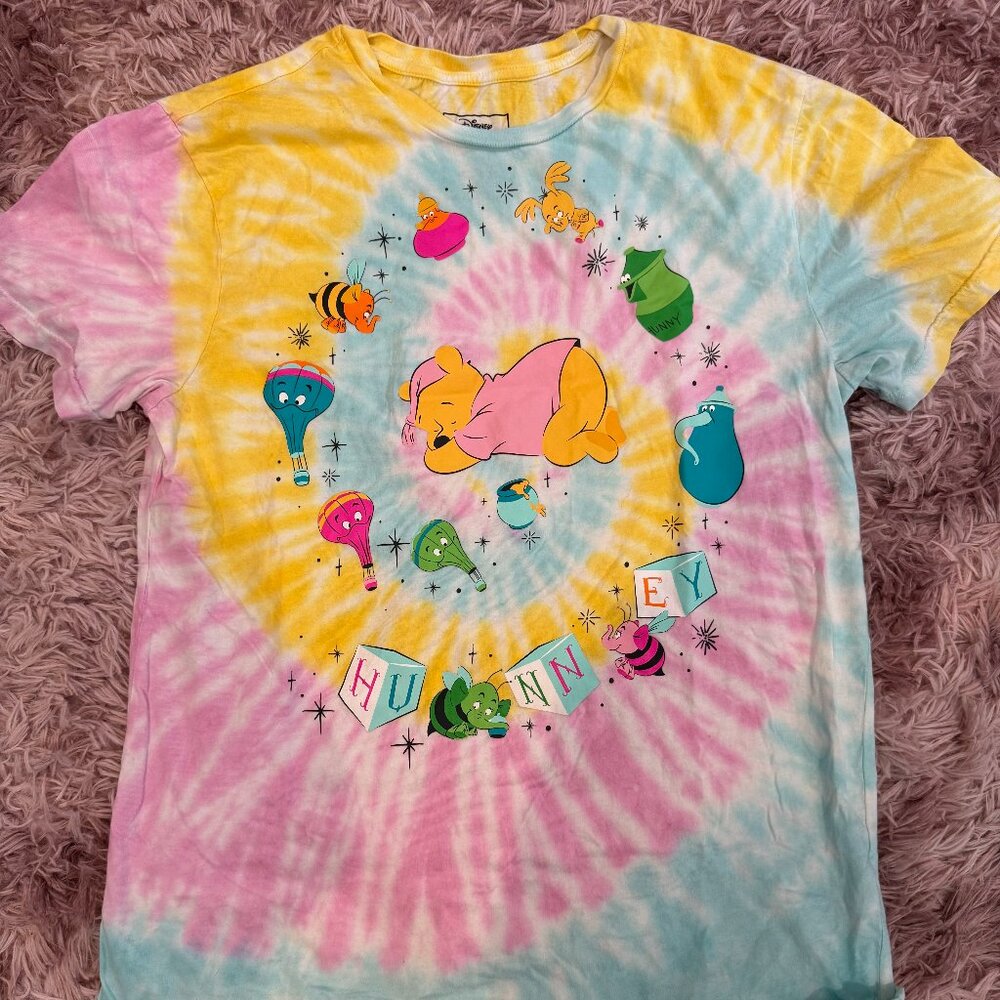 Sleepy Pooh, Heffalumps & Woozles Tie-Dye Graphic T-Shirt